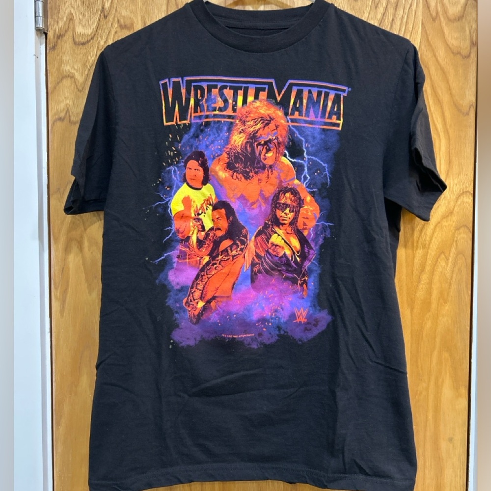 WrestleMania Legends Graphic Tee – Black